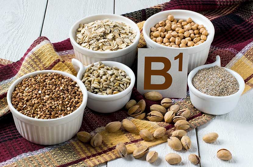 La vitamina B1 se encuentra principalmente en cereales y legumbres.