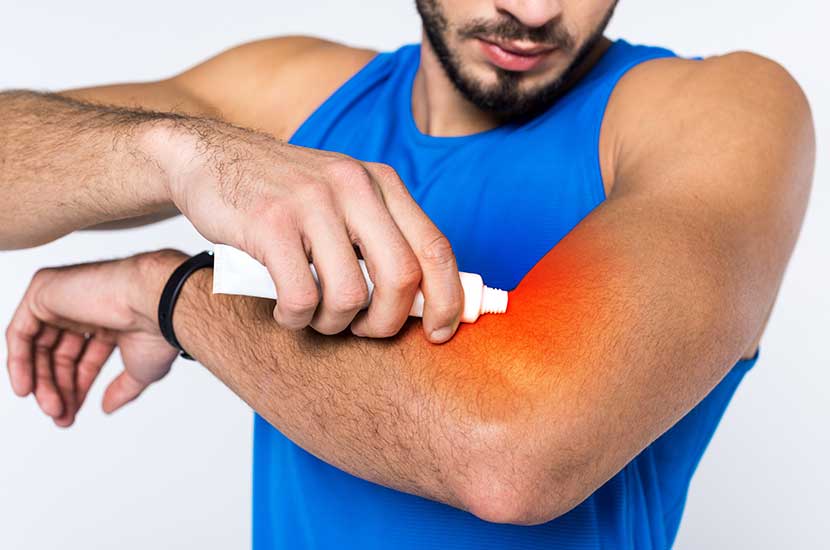 Aplicar Flexumgel para aliviar el dolor muscular